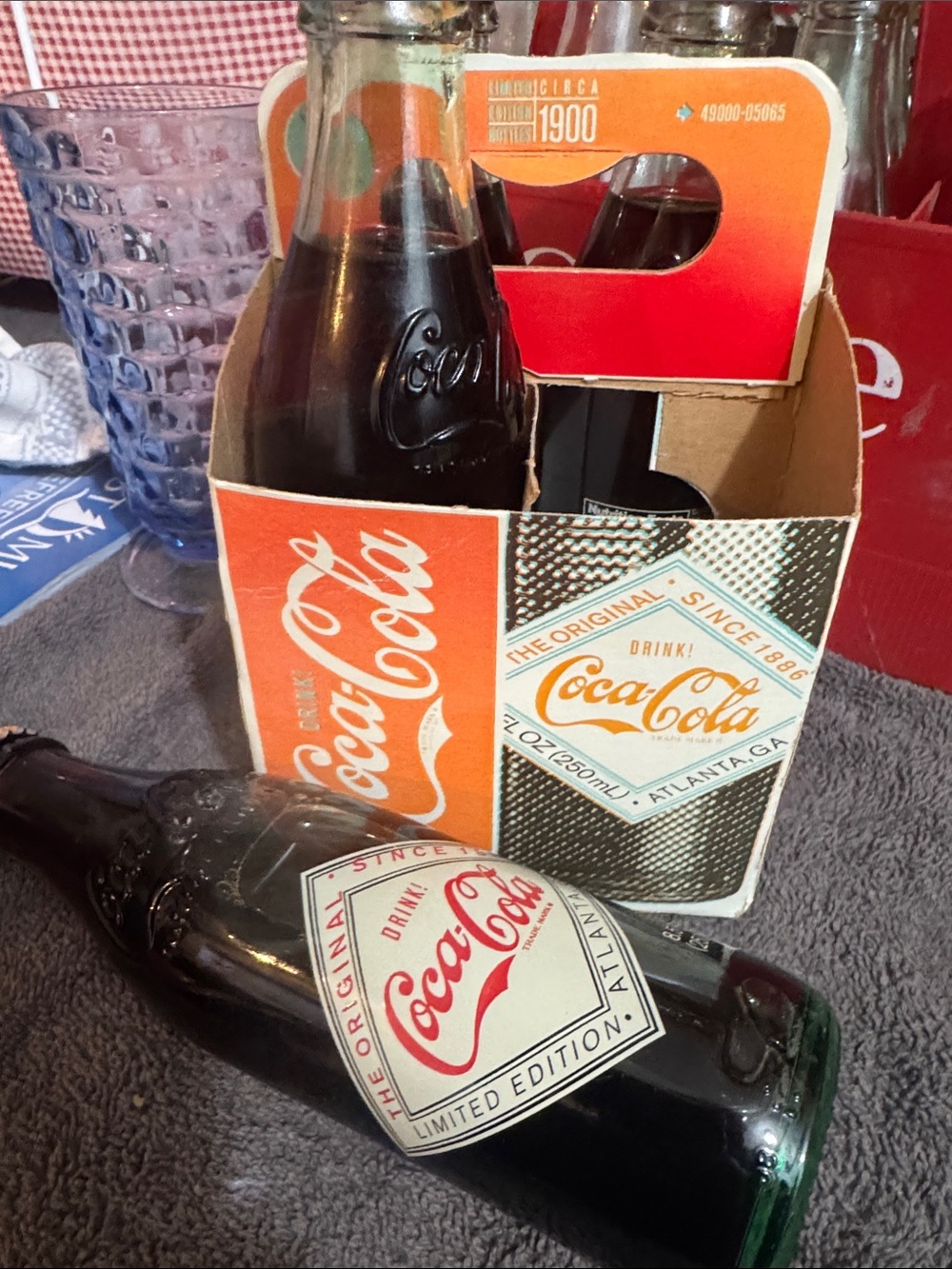 Coca-Cola Limited Edition Bottle Pack — Orange, White, Black Accents